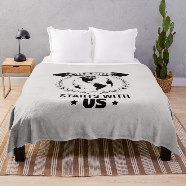 Item preview, Change starts with us! designed and sold by Cutebutfunny.