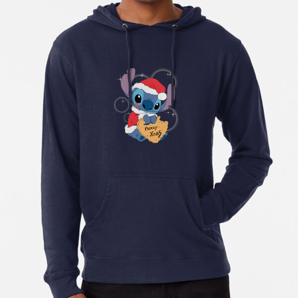 Merry Xmas Stitch Lightweight Hoodie