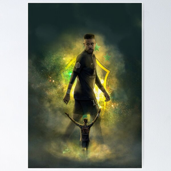 Neymar style smodge posters & prints by ShendyArt