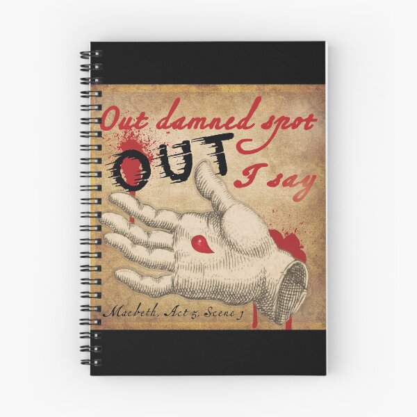Item preview, Out damned spot as spoken by Lady Macbeth - Shakespeare designed and sold by bushwombat.