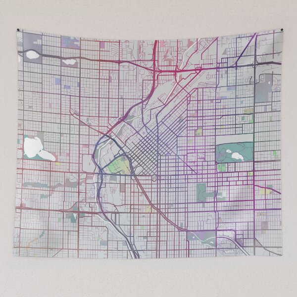 Item preview, Denver City Map, USA City Colorado, Travel, Traveler Gift  designed and sold by TheRedFinch.