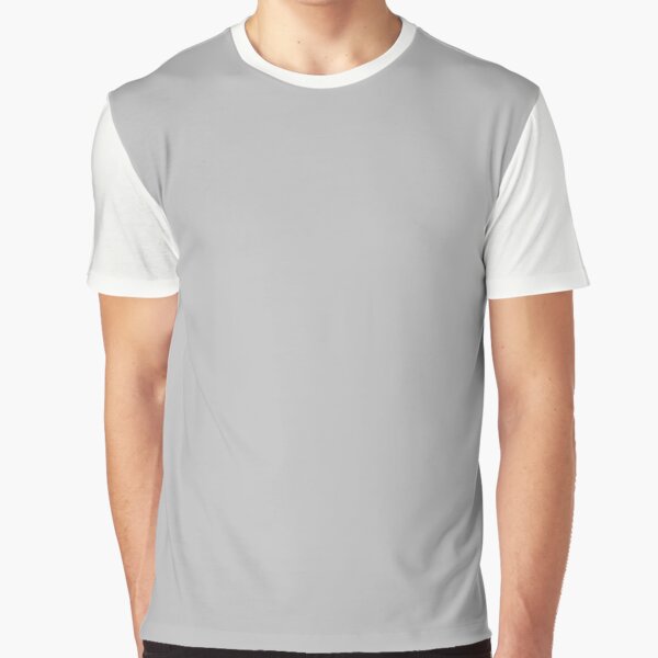 Silver Gray Solid Color Graphic T-Shirt for Sale by rewstudio