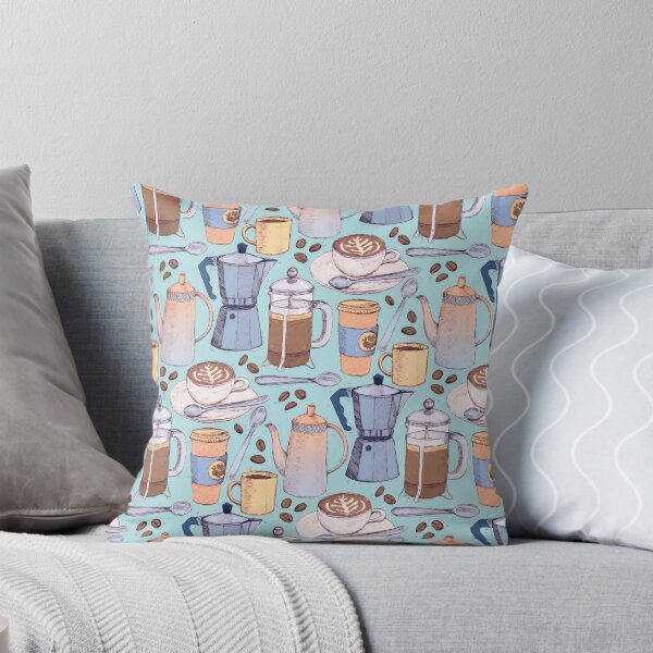 Item preview, Coffee Love on Blue designed and sold by micklyn.