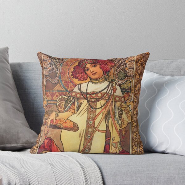 Item preview,  Lady Art nouveau vintage art - Alphonse Mucha designed and sold by Vintage Designs +.