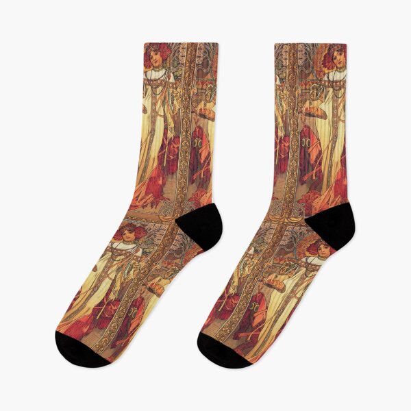 Item preview,  Lady Art nouveau vintage art - Alphonse Mucha designed and sold by Vintage Designs +.