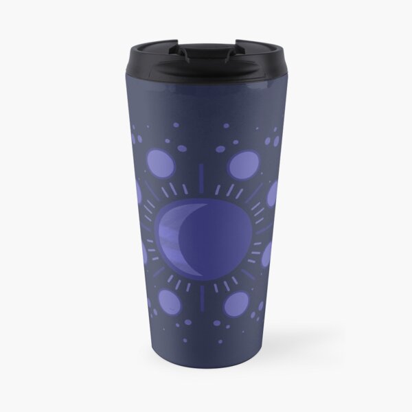 Astral Cosmos Space Moon Blue Travel Mug