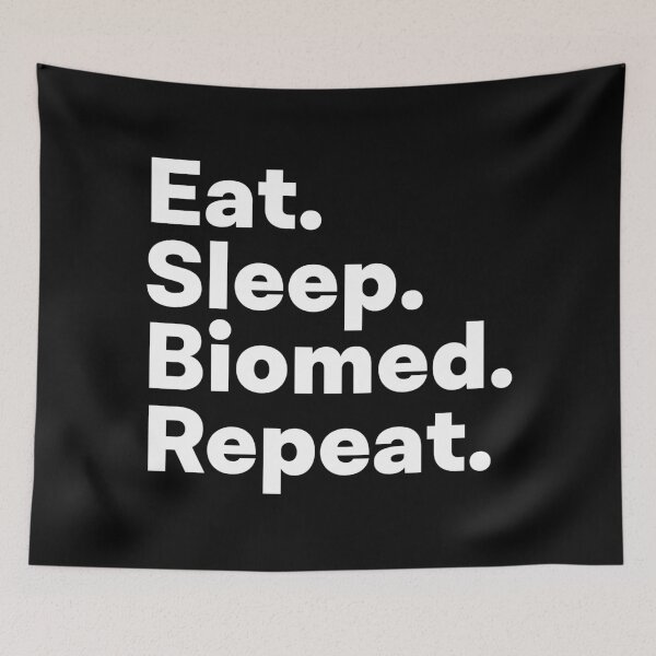 Item preview, Eat Sleep Biomed Repeat designed and sold by teesaurus.