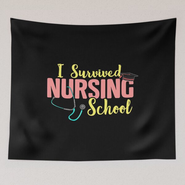 Item preview, Cute I Survived Nursing School RN Nurse Graduation designed and sold by perfectpresents.