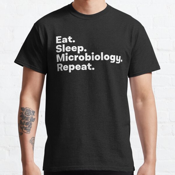 Item preview, Eat Sleep Microbiology Repeat designed and sold by teesaurus.