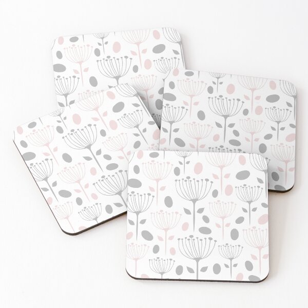 Item preview, Pretty Girls Floral Pattern, Pink, Gray and White designed and sold by meggydesigns.