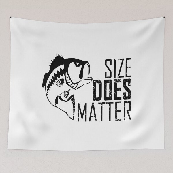 Item preview, Size Does Matter - Funny Christmas And Birthday Fishing Gift Ideas designed and sold by ASClothDesign.