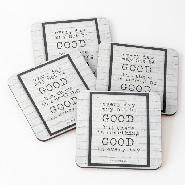 Item preview, Every day may not be good but there is something good in every day - quote typography text art by Word Fandom - wordfandom designed and sold by Kerry Pritchard.