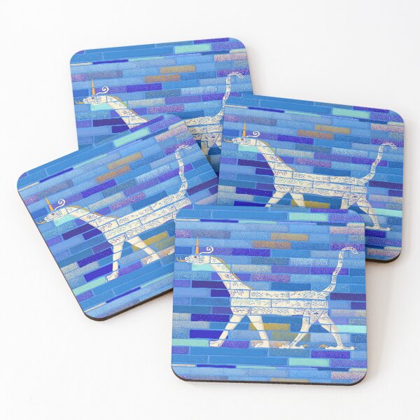 Item preview, Snake-headed dragon illustration from Babylon Ishtar Gate for history lovers, archeology enthusiasts, or dragons and unicorns fans designed and sold by tostoini.