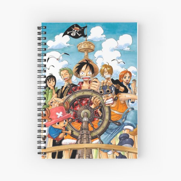 Mugiwara Strawhats One Piece Crew Manga Spiral Notebook