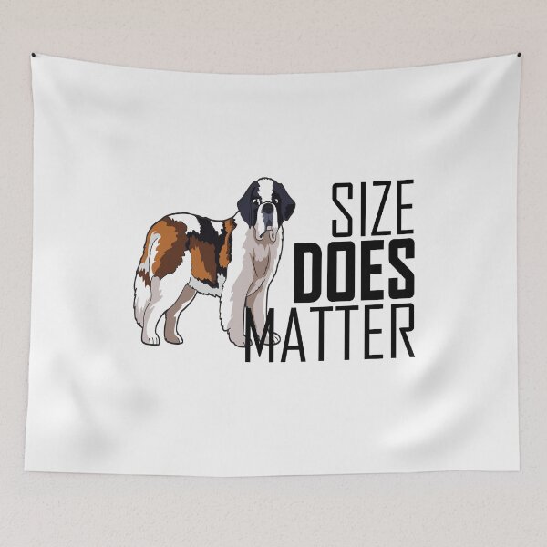 Item preview, Size Does Matter - Funny Christmas And Birthday Gift Ideas for Dog Lovers designed and sold by ASClothDesign.