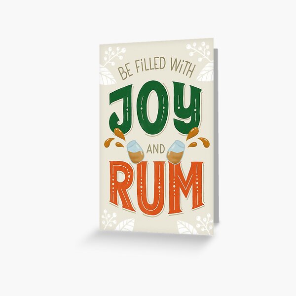 Weihnachtskarte Joy&Rum Grußkarte