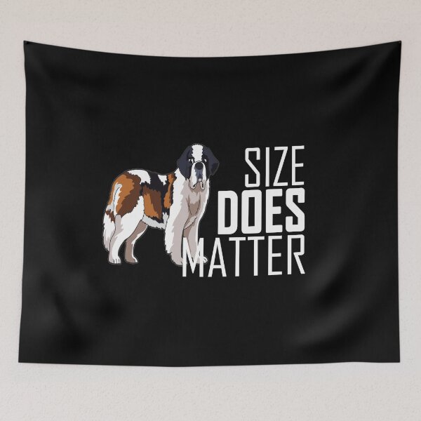 Item preview, Size Does Matter - Funny Christmas And Birthday Gift Ideas for Dog Lovers (White Font) designed and sold by ASClothDesign.