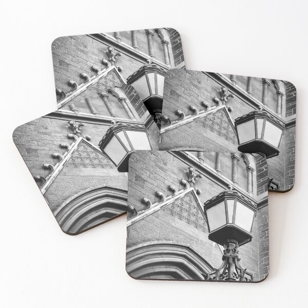 Item preview, South Australia in Black and White - St Peters Cathedral Lamp Post - Photographic Print designed and sold by nickegglington.