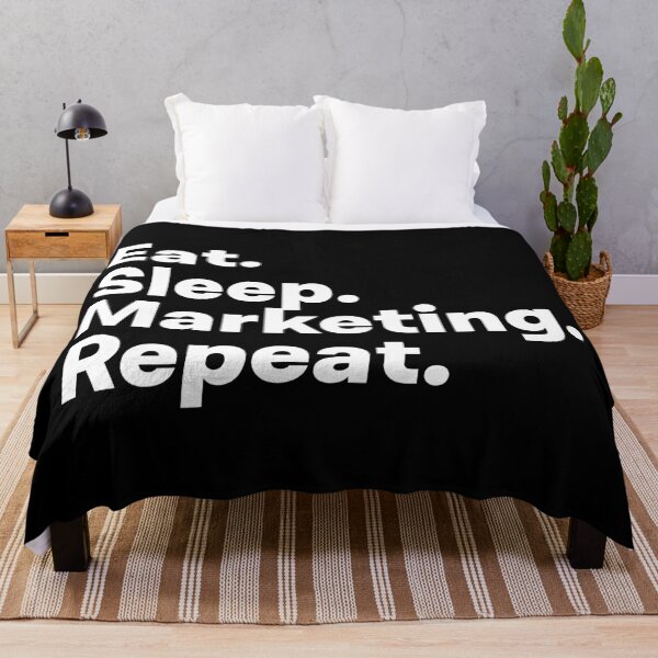 Item preview, Eat Sleep Marketing Repeat designed and sold by teesaurus.