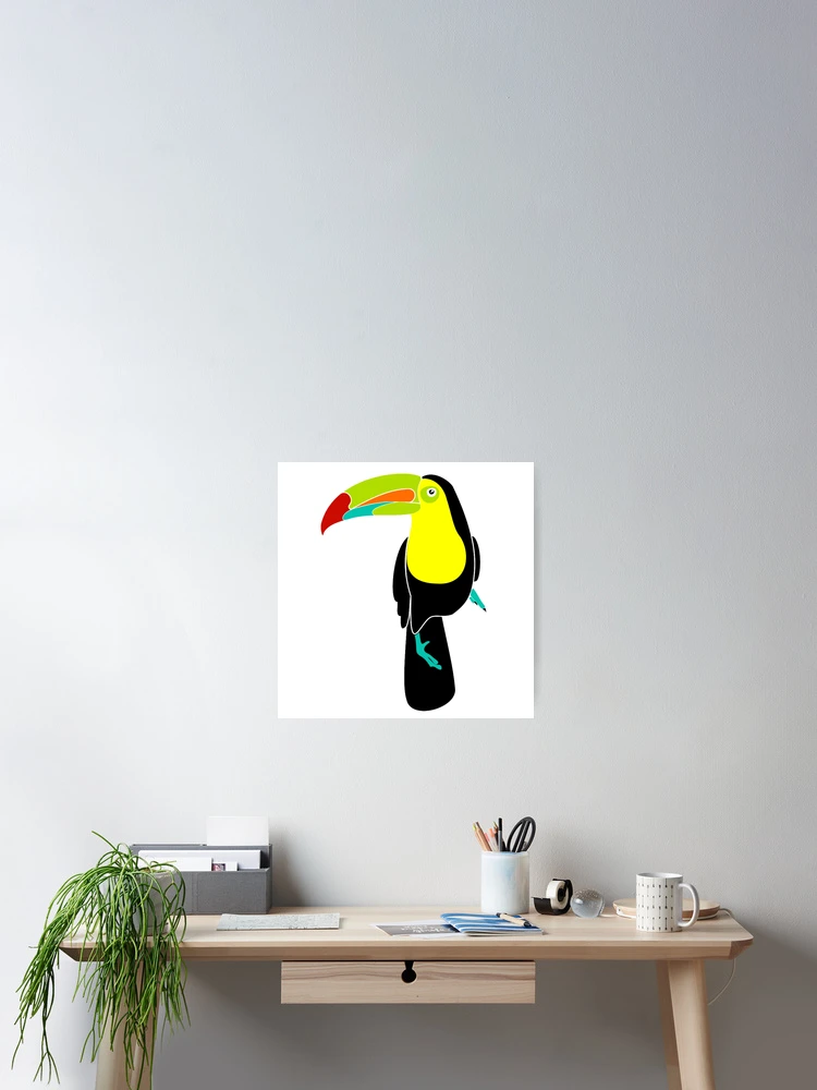 Thumbnail 2 of 3, Poster, Toucan Cartoon designed and sold by Ioana-Roxana Botu.