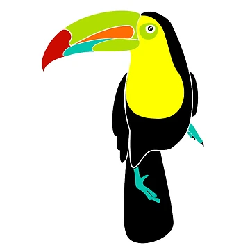 Artwork thumbnail, Toucan Cartoon by Ioana-Roxana Botu