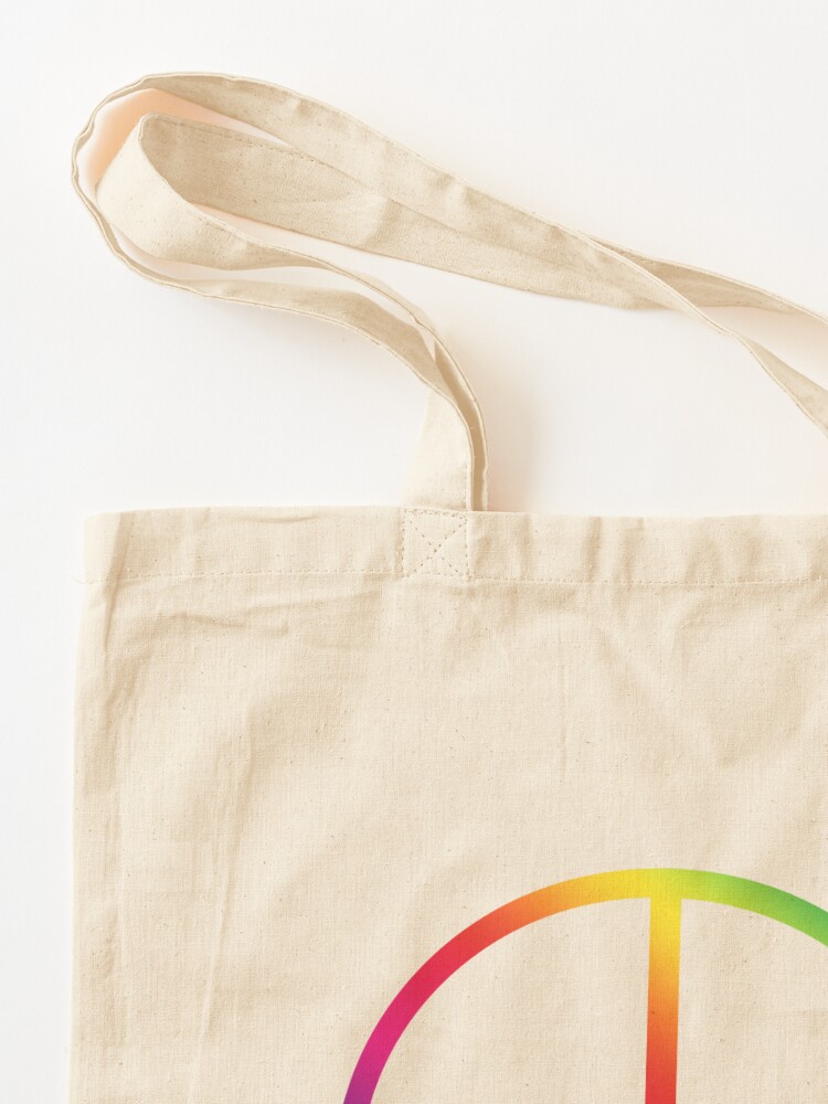 Alternate view of Rainbow Peace Symbol Tote Bag