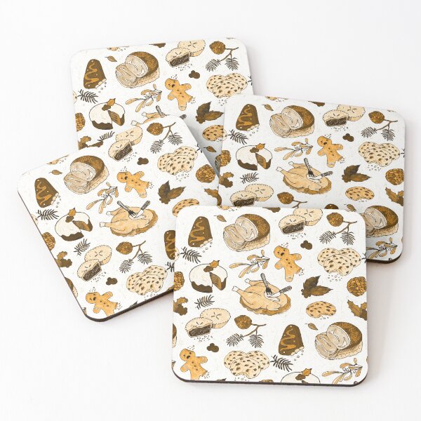 Item preview, Festive Foods in Chocolate Hues designed and sold by Perrin Le Feuvre.