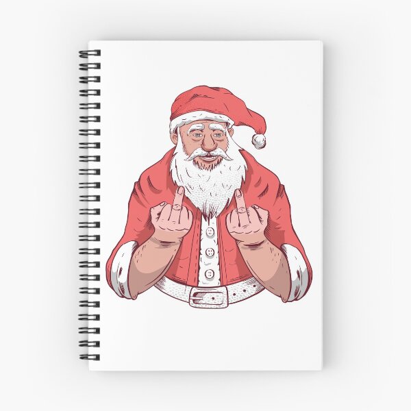 Item preview, SANTA MIDDLE FINGER T-SHIRT TEE SWEATER HOODIE CREWNECK GOODS HOME GIFT PRESENT BIRTHDAY CHRISTMAS designed and sold by Timcito.