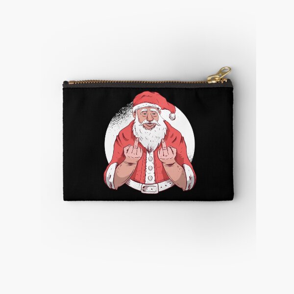 Item preview, SANTA MIDDLE FINGER T-SHIRT TEE SWEATER HOODIE CREWNECK GOODS HOME GIFT PRESENT BIRTHDAY CHRISTMAS designed and sold by Timcito.