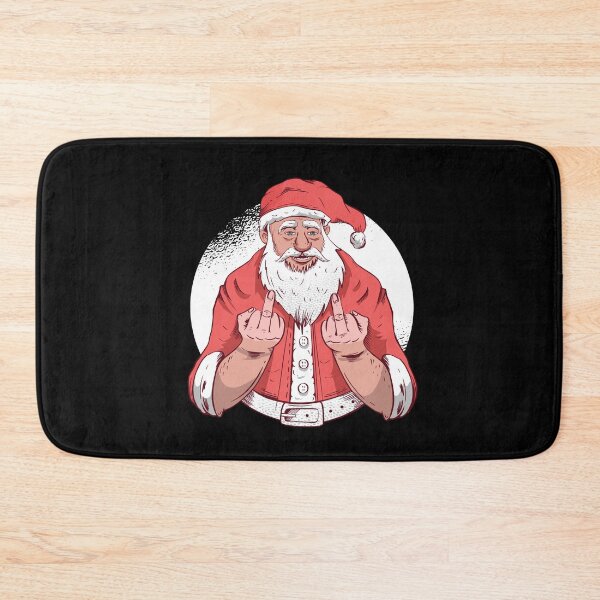 Item preview, SANTA MIDDLE FINGER T-SHIRT TEE SWEATER HOODIE CREWNECK GOODS HOME GIFT PRESENT BIRTHDAY CHRISTMAS designed and sold by Timcito.