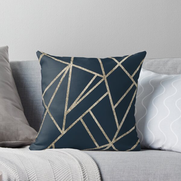 Item preview, Classic Dark Blue Gold Geo # 1 #geometric #decor #art designed and sold by Anita's & Bella's Art.