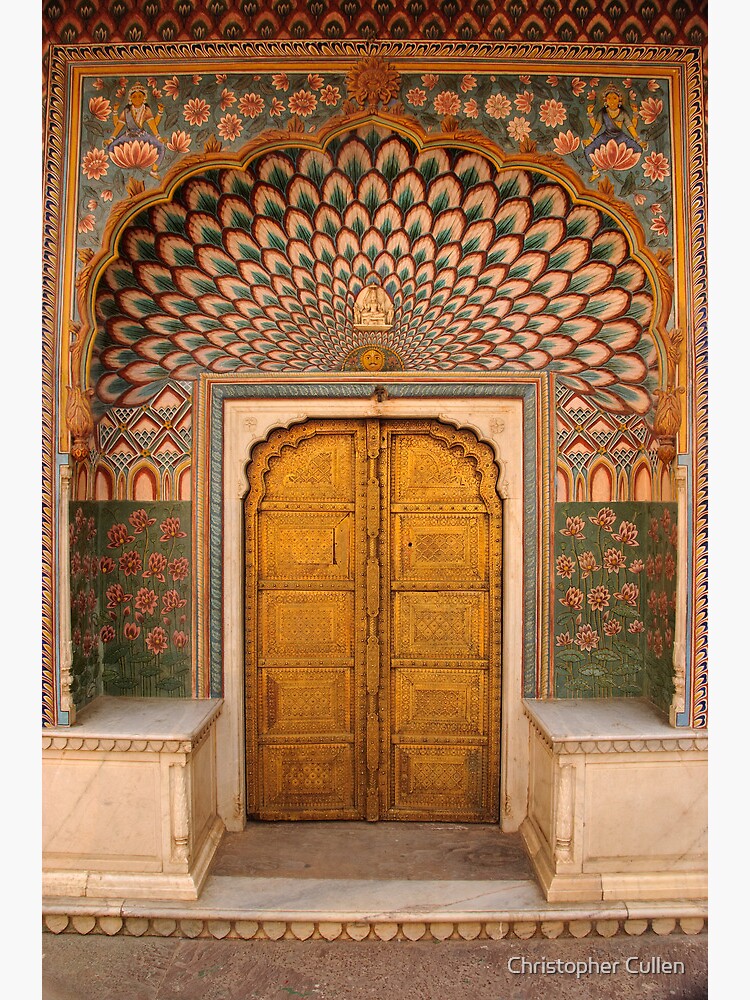 Lotus flower doorway, City Palace, Pink City, Jaipur by ccullen222