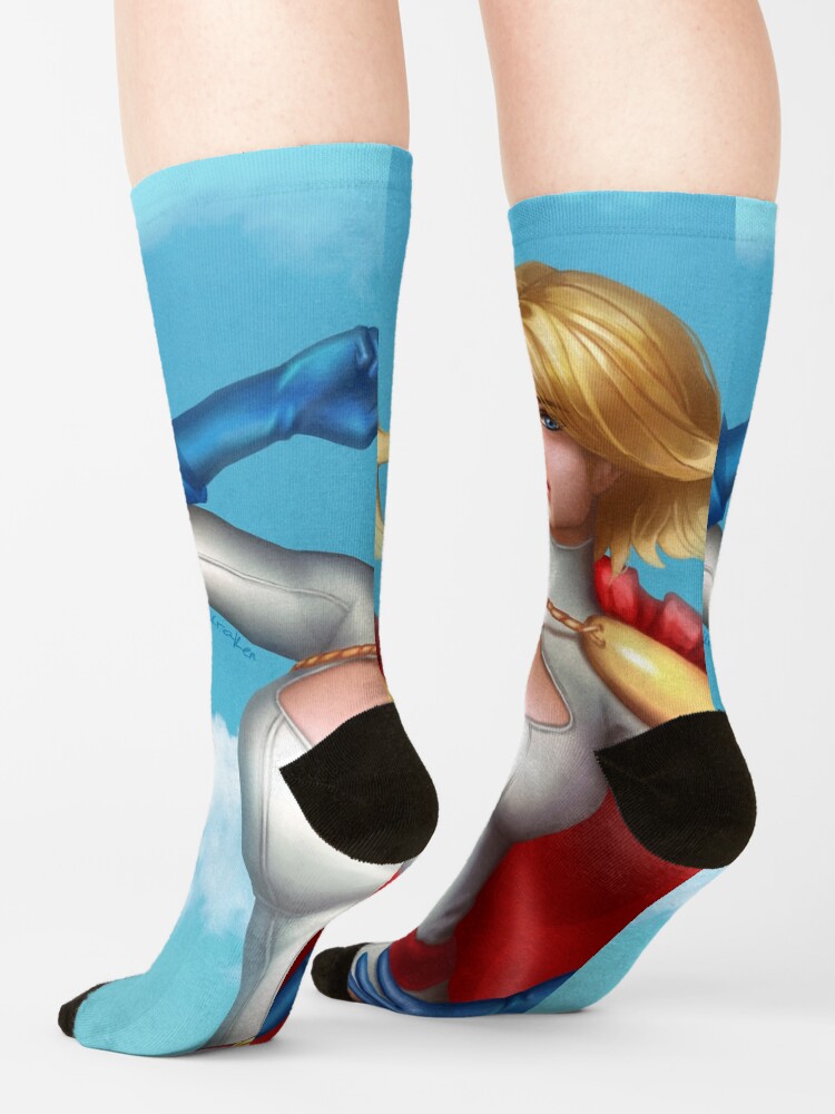 Alternate view of Superhero Salute Socks