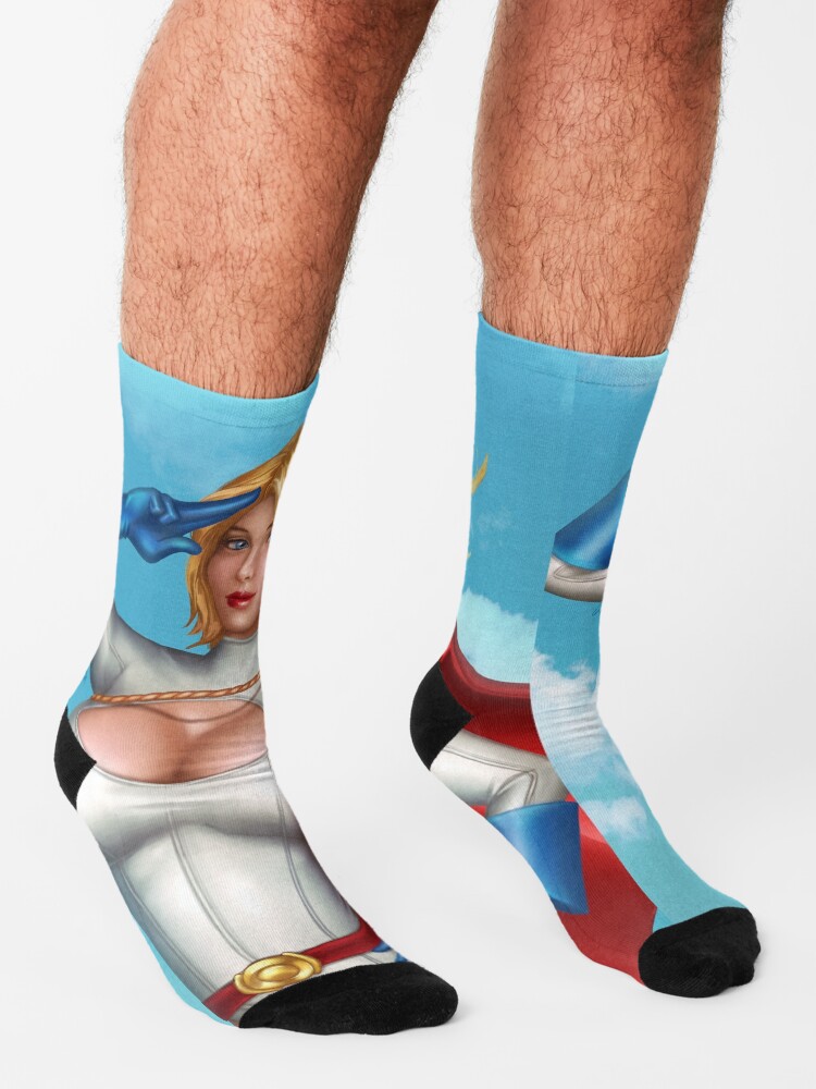 Alternate view of Superhero Salute Socks