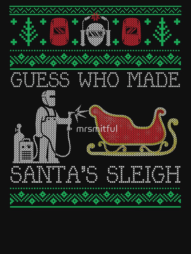 Discover Christmas Welder Welding Xmas Funny Welder Ugly Christmas Classic T-Shirt