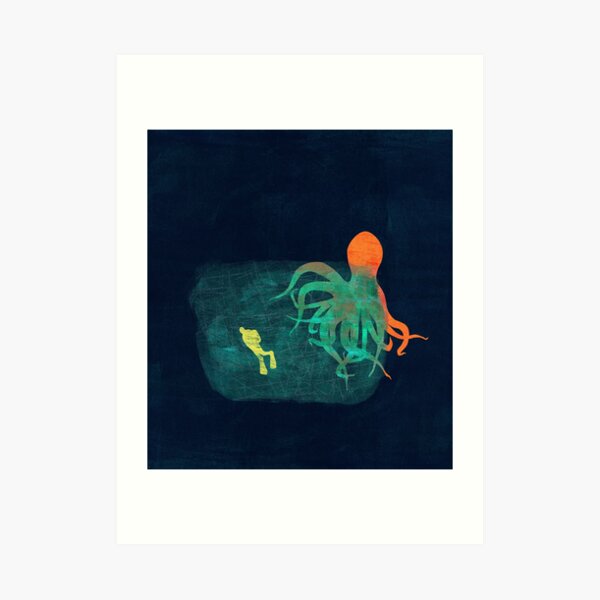 the visitor Art Print