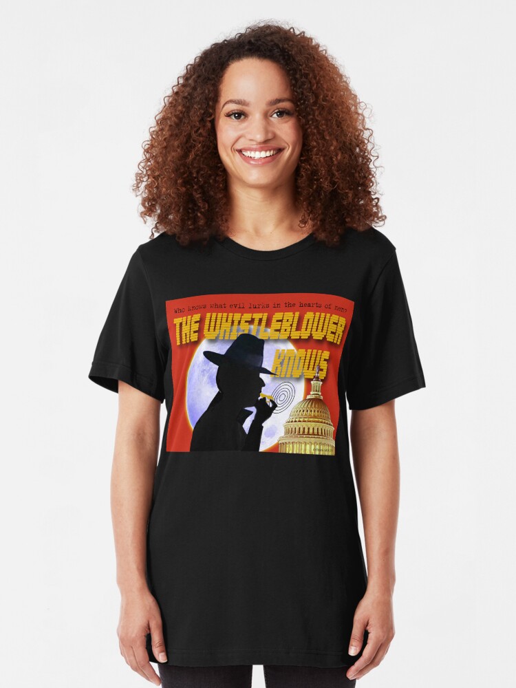 Alternate view of The Whistleblower Knows Slim Fit T-Shirt