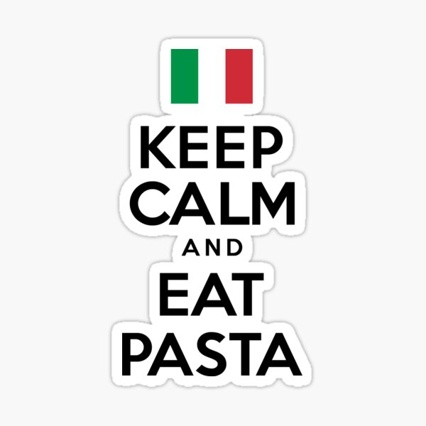 Item preview, Keep Calm And Eat Pasta Flag Of Italy designed and sold by jaycartoonist.