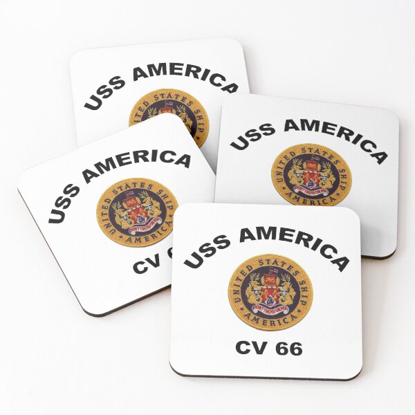 Item preview, USS America (CVA/CV-66) Crest designed and sold by Nikki SpaceStuffPlus.