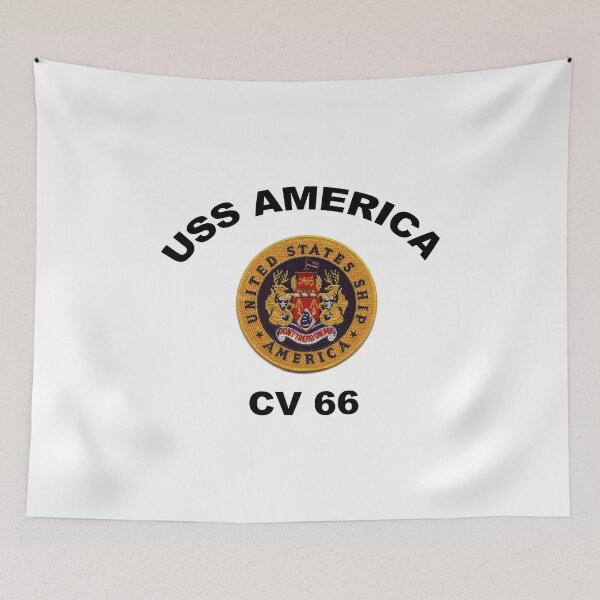 Item preview, USS America (CVA/CV-66) Crest designed and sold by Nikki SpaceStuffPlus.