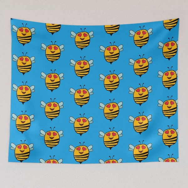 Item preview, BEEmoji Smiling Face With Heart Eyes Emoji Bee Character | Emobees designed and sold by JDMHoney.