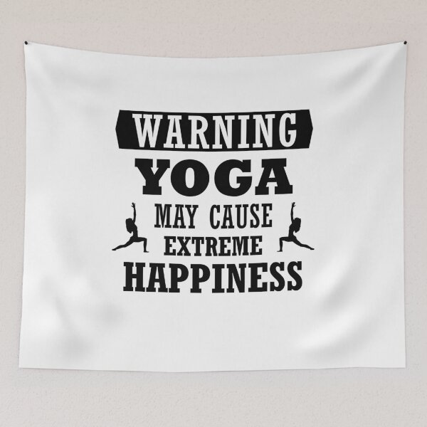 Item preview,  Yoga causes Happiness I Funny sayings for yogis yoga teacher T-shirt designed and sold by surfingfun.