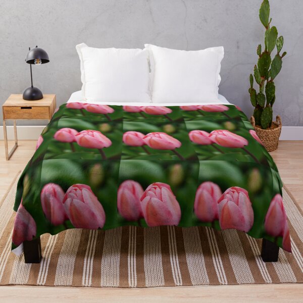 Item preview, Mirror Image Pastel Pink Tulips designed and sold by imaginethis.