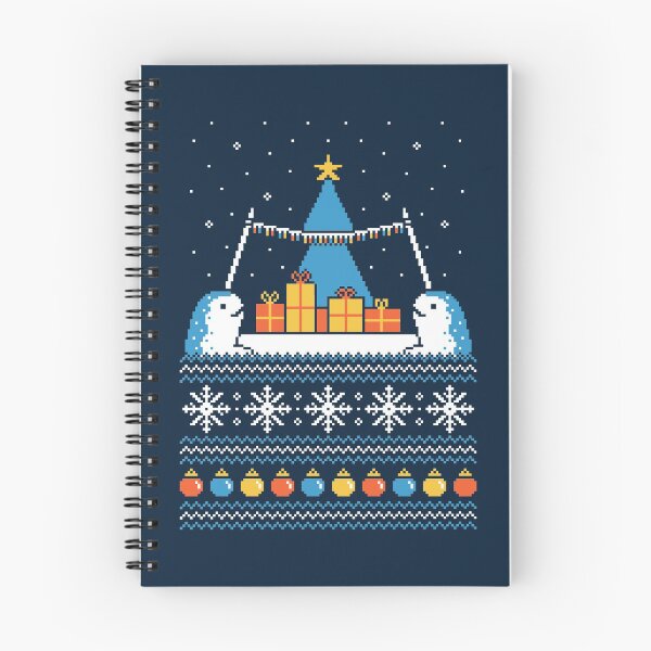 Item preview, Christmas Narwhals designed and sold by HandsOffMyDinosaur.