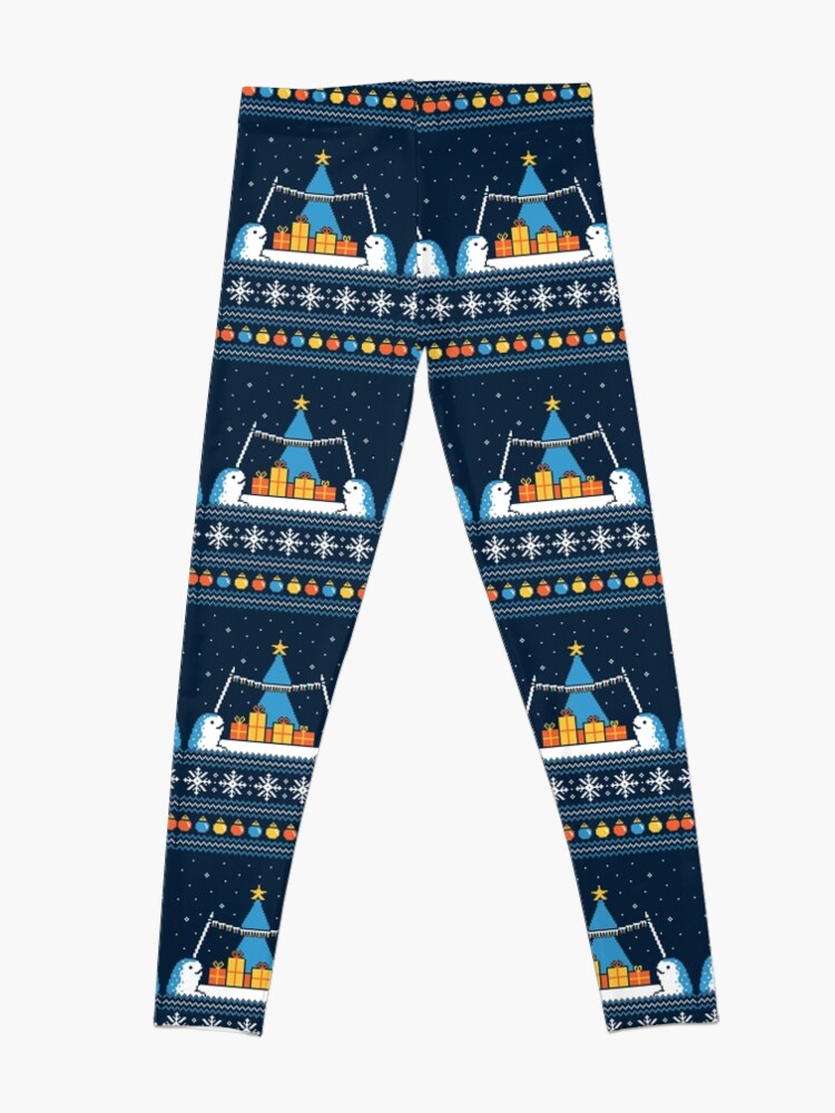 Alternate view of Christmas Narwhals Leggings