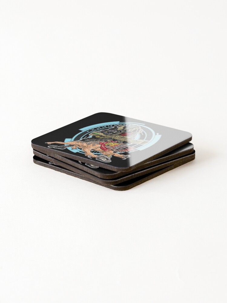 Alternate view of FL4K The Beastmaster With Guard Skag Borderlands 3 Rakk Attack! Coasters (Set of 4)