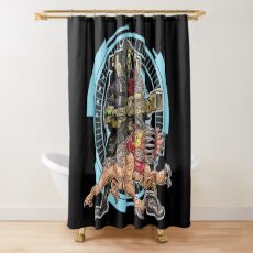 FL4K The Beastmaster With Guard Skag Borderlands 3 Rakk Attack! Shower Curtain
