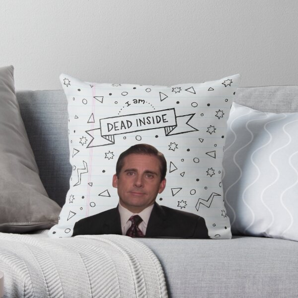 Michael Scott: I am Dead Inside Throw Pillow