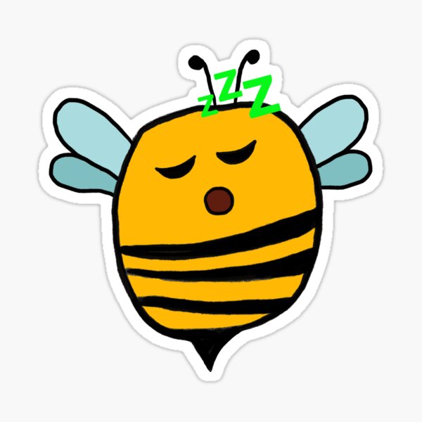 Item preview, BEEmoji Sleeping Face Emoji Bee Character | Emobees designed and sold by JDMHoney.
