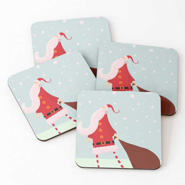 Item preview, Santa claus with his gifts in a snoy december night designed and sold by TextyQuotes.